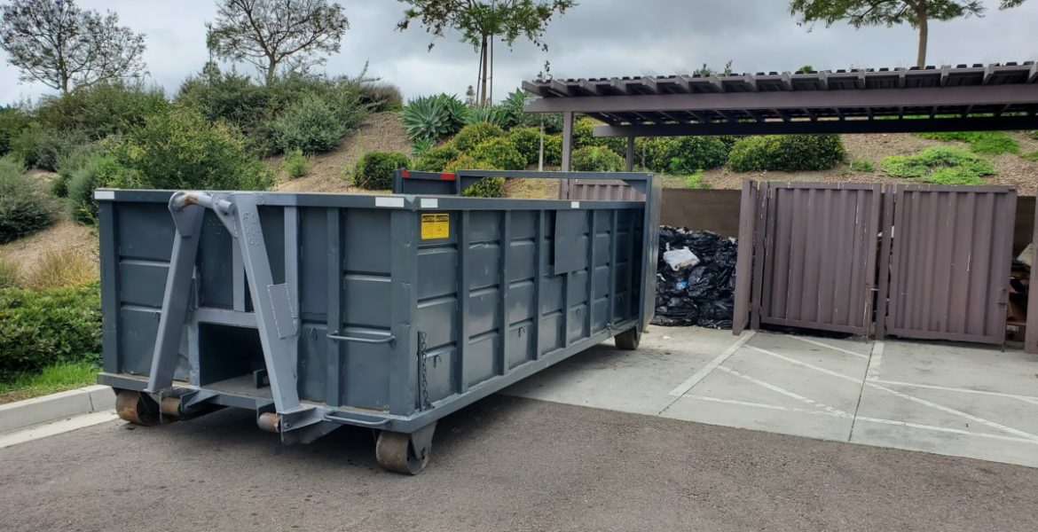 Carlsbad dumpster bin container trash junk removal debris demolition construction